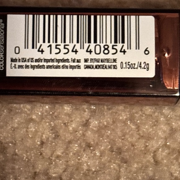 Maybelline Color Sensational Lipstick, Cream Finish, Nude Lust #920 New - Picture 6 of 14
